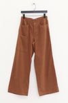 SWAYING 25 Fall/Winter Collection: Cotton Straight-Leg Pants with Fanned-Out Pockets (SW-SW25AW3B22C2S2-KF, Coffee)